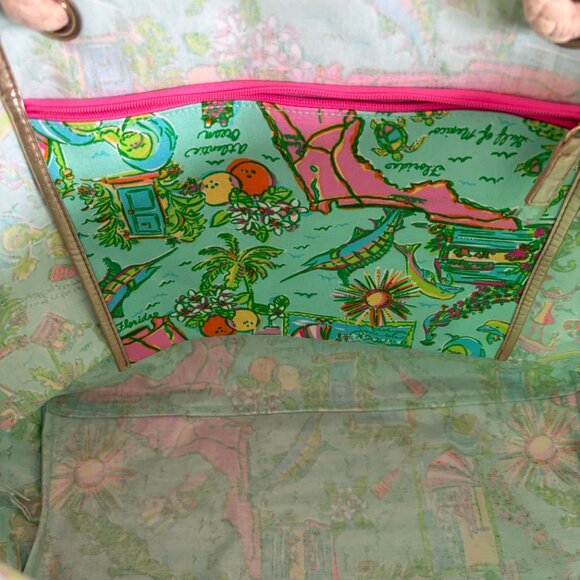 Lilly Pulitzer Pop Party Florida Shoreline Tote - NWT - Picture 7 of 11